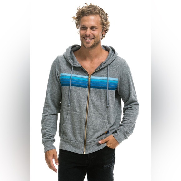 Aviator Nation 5 Stripe Hoodie - Picture 2 of 4